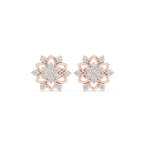 Gold Earrings Earring, Rose Gold, view 4