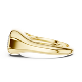 Gold Jewelry L36-4, Radiant center stone, Yellow Gold, view 3