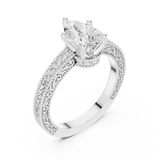 Gold Ring DDLR-979, White Gold, view 2