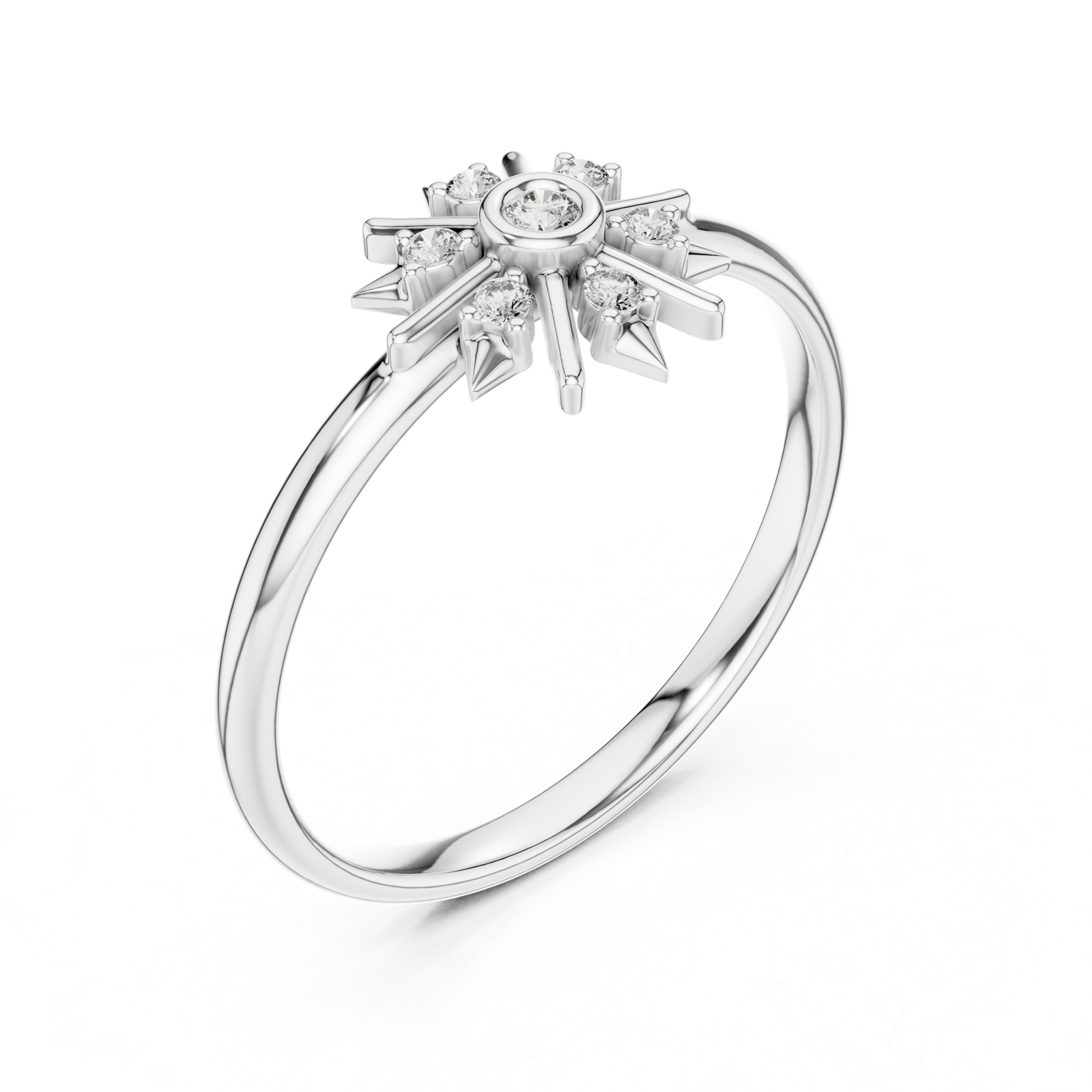 Gold Ring 1 (415), White Gold, view 2