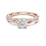 Gold Ring DDLR-641, Rose Gold, view 4