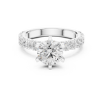 Gold Ring DDLR-751, White Gold, view 4