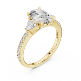 Gold Ring DDLR-184, Yellow Gold, view 2