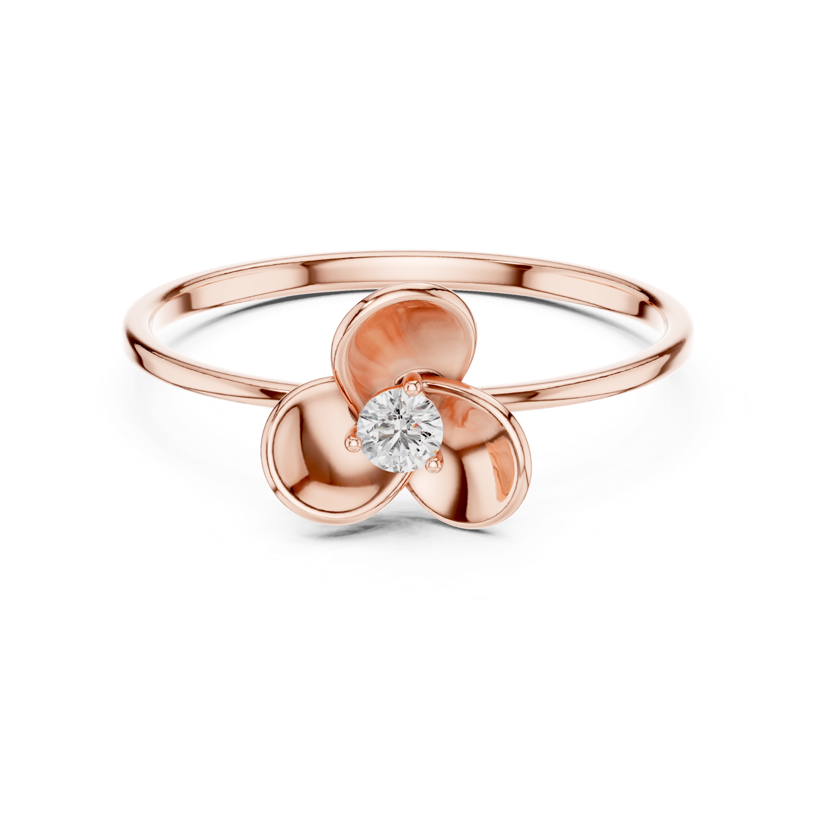 Gold Ring 1 (192), Rose Gold, view 4
