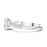 Gold Ring DDLR-685, White Gold, view 3