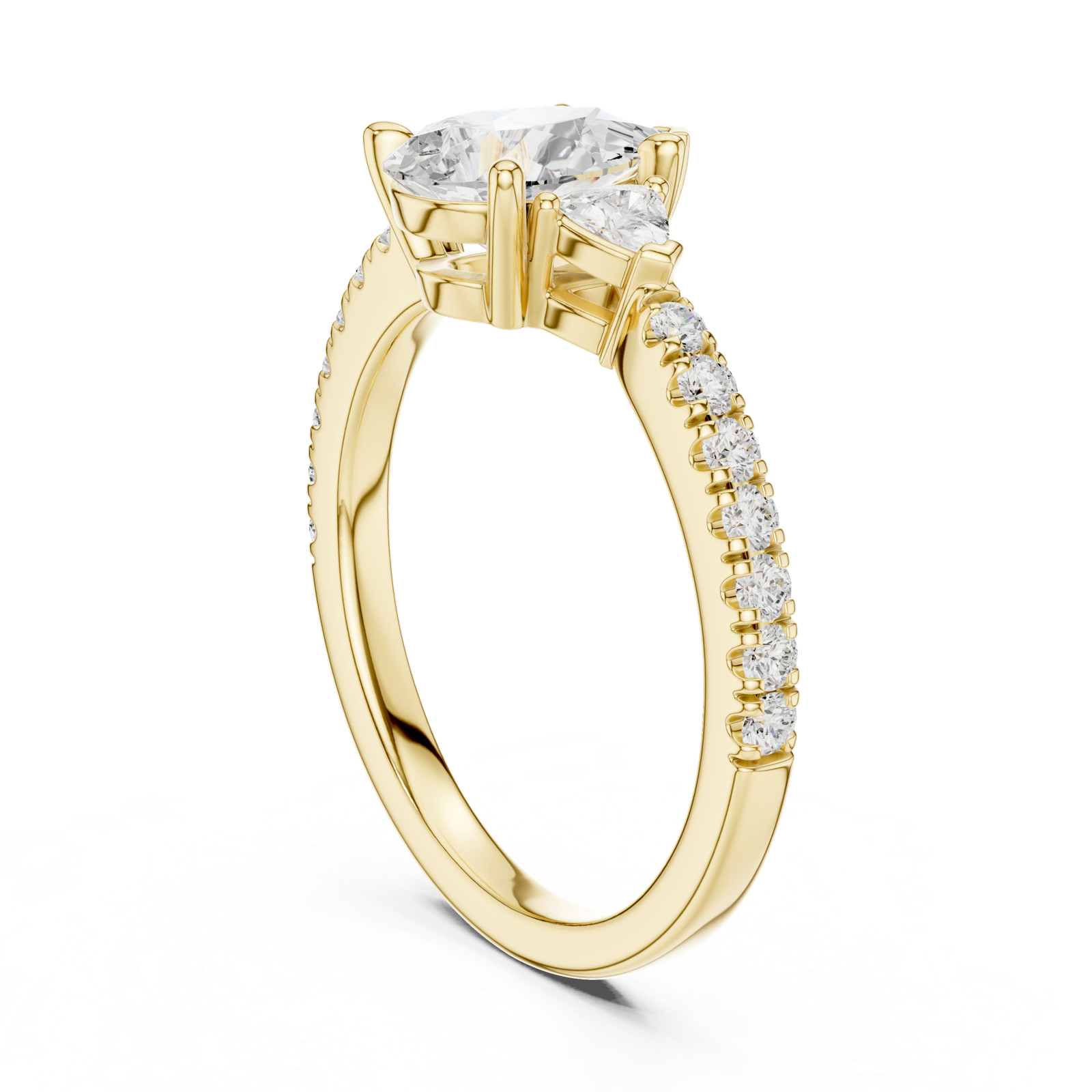Gold Ring DDLR-860, Yellow Gold, view 1