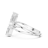 Gold Ring L03-444, White Gold, view 3
