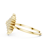 Gold Ring DR-6304, Yellow Gold, view 3