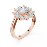 Gold Ring DDLR-405, Rose Gold, view 2