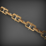 Gold Cuban Chain L38-642, Yellow Gold