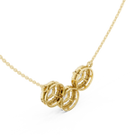 Gold Necklace ALJPD-499, Yellow Gold, view 2