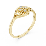 Gold Ring DR-6276, Yellow Gold, view 2