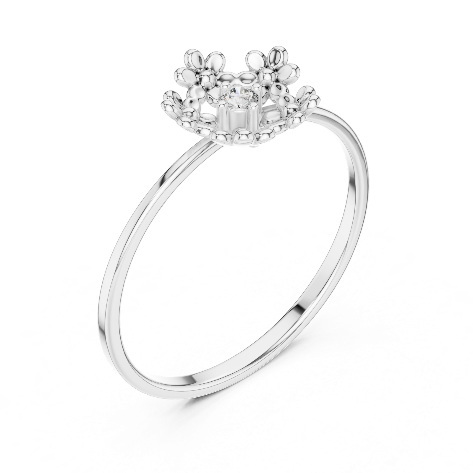 Gold Ring 1 (229), White Gold, view 2