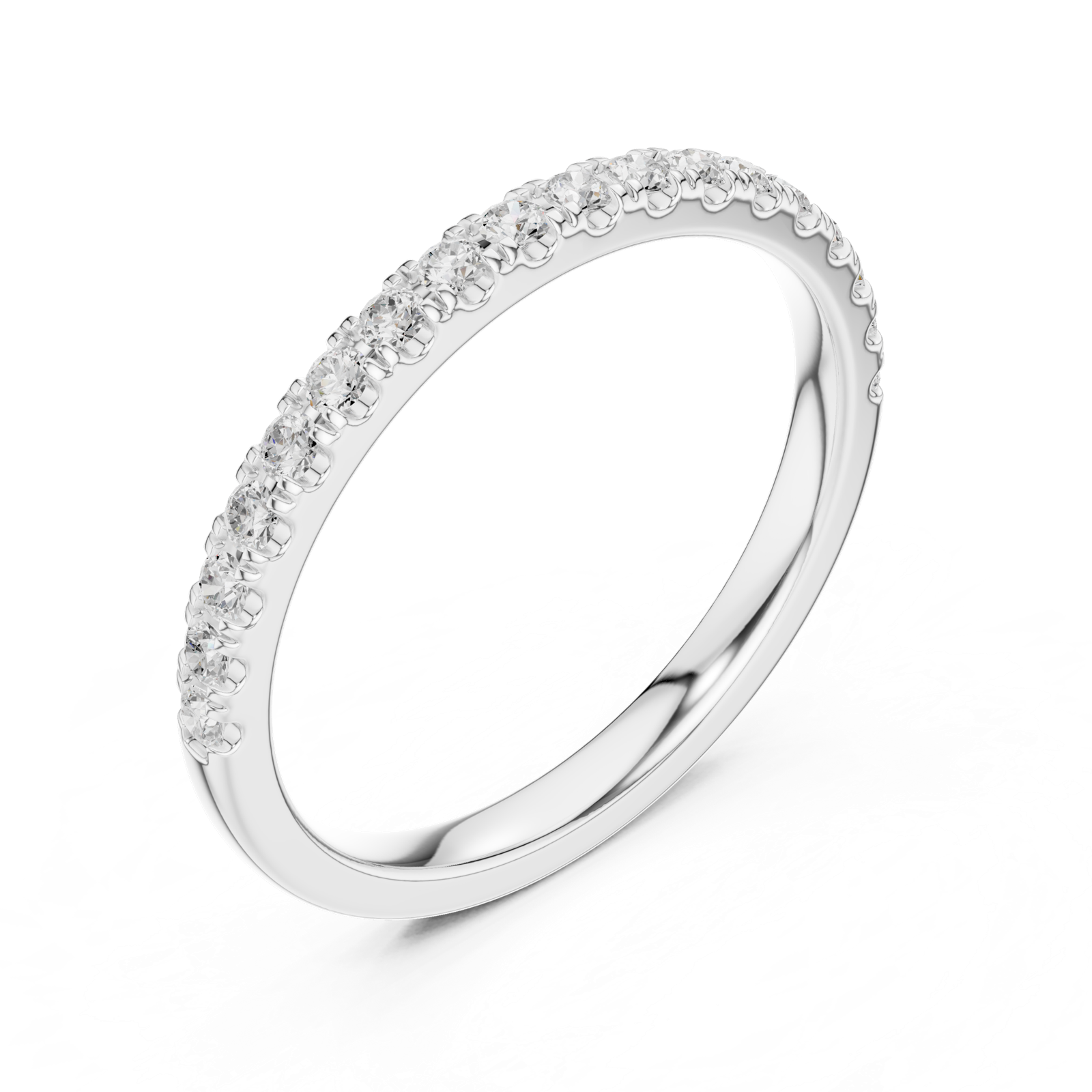 Gold Ring DDLR-789, White Gold, view 2