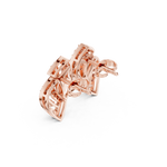 Gold Earrings SBER(27), Rose Gold, view 2