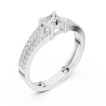 Gold Ring JER-64, White Gold, view 2