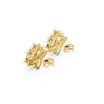 Gold Earrings ALJER-492, Yellow Gold, view 2