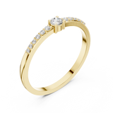 Gold Ring DDLR-467, Yellow Gold, view 2
