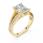 Gold Ring DDLR-253, Yellow Gold, view 2