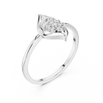 Gold Ring DR-6249, White Gold, view 2