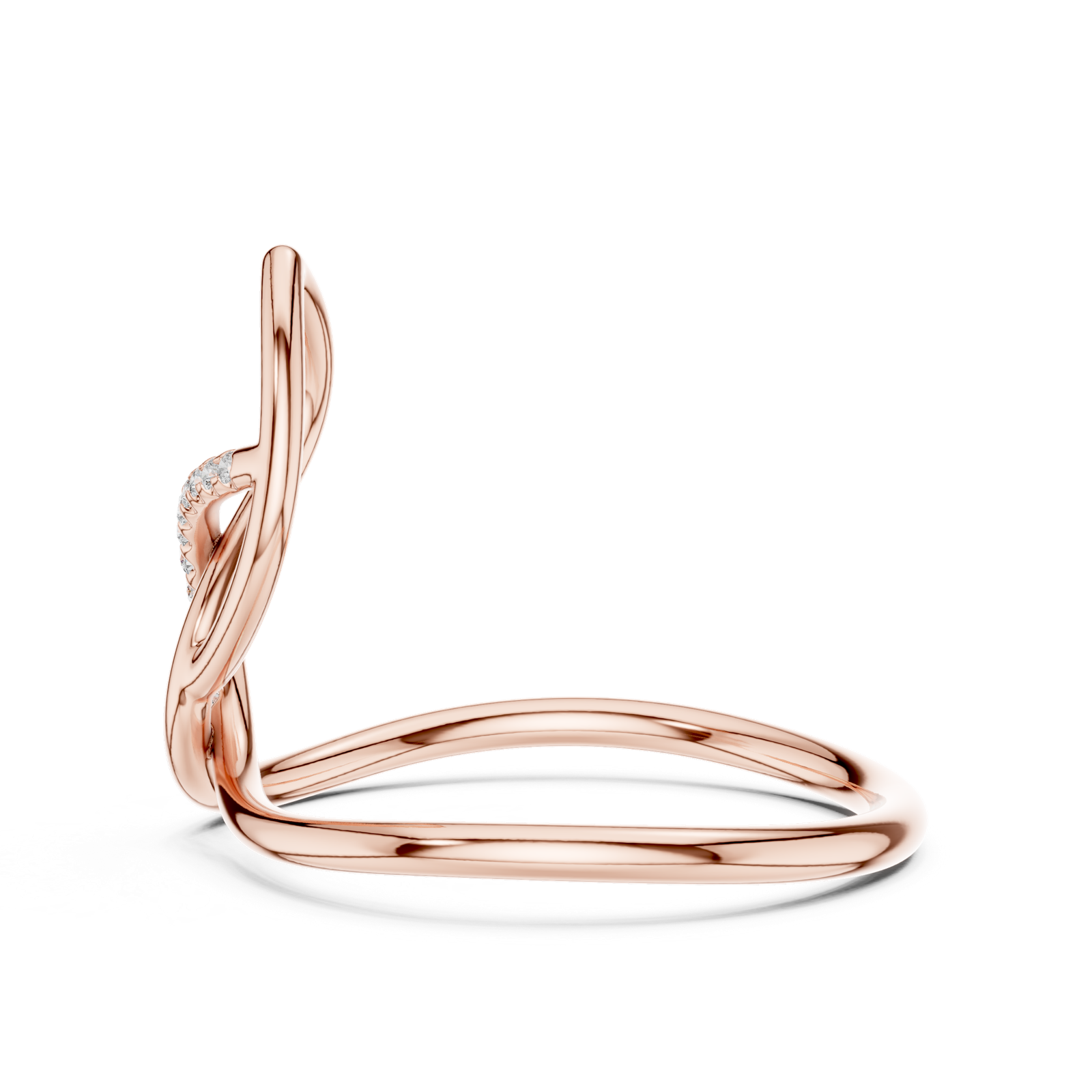Gold Ring 1 (148), Rose Gold, view 3
