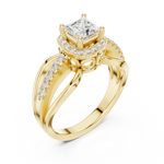 Gold Ring DDLR-486, Yellow Gold, view 2