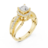 Gold Ring DDLR-486, Yellow Gold, view 2