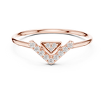Gold Ring HLR-200, Rose Gold, view 4
