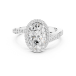 Gold Ring DDLR-434, White Gold, view 4