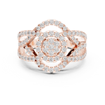 Gold Ring DDLR-458, Rose Gold, view 4