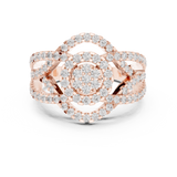Gold Ring DDLR-458, Rose Gold, view 4