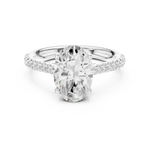 Gold Ring DDLR-729, White Gold, view 4