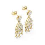 Gold Earrings AER-54, Yellow Gold