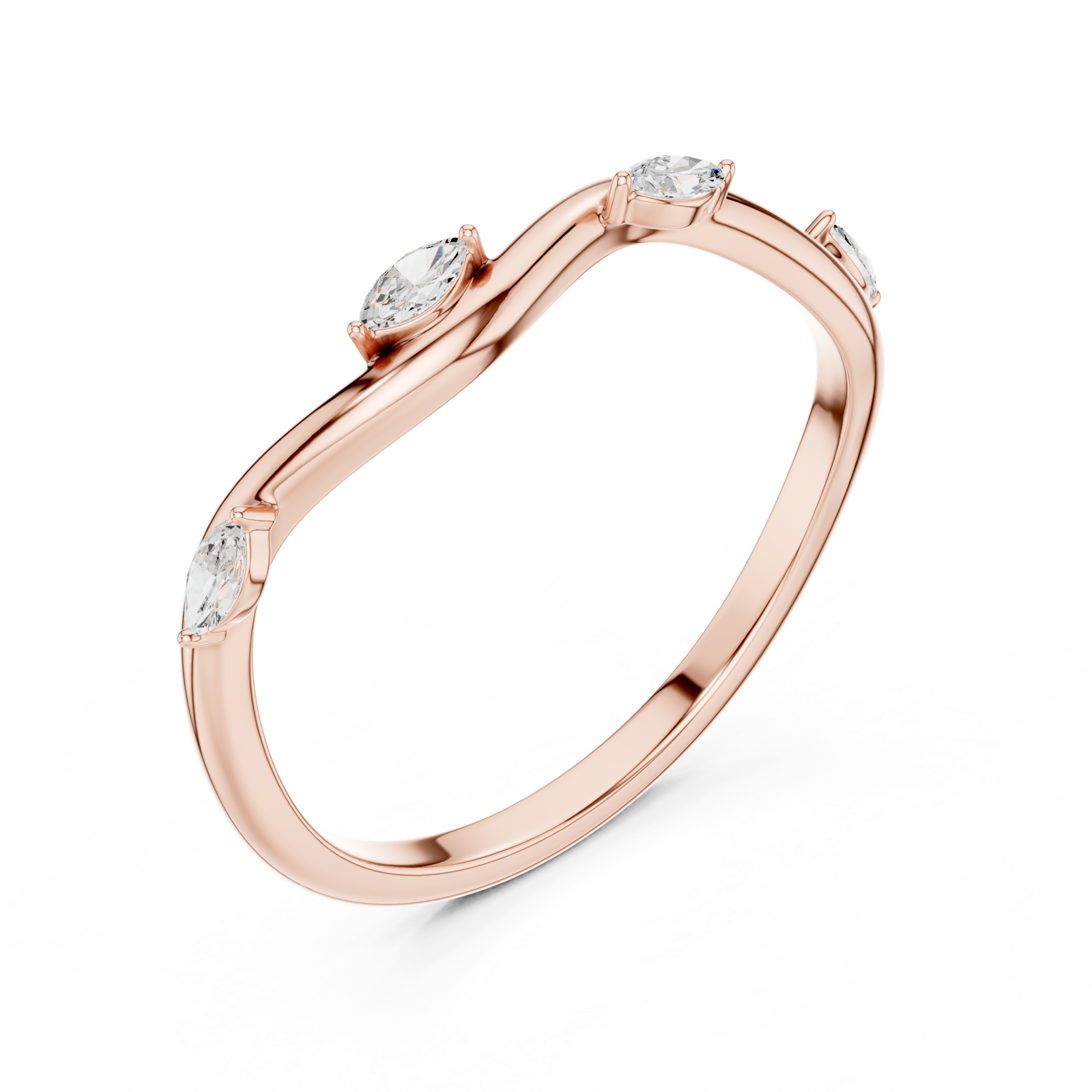 Gold Ring SBWR(3), Rose Gold, view 2
