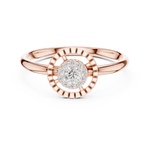 Gold Ring 1 (266), Rose Gold, view 4