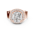 Gold Ring DDLR-362, Rose Gold, view 4