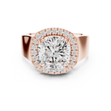 Gold Ring DDLR-362, Rose Gold, view 4