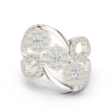 Gold Ring 19-120002L, White Gold