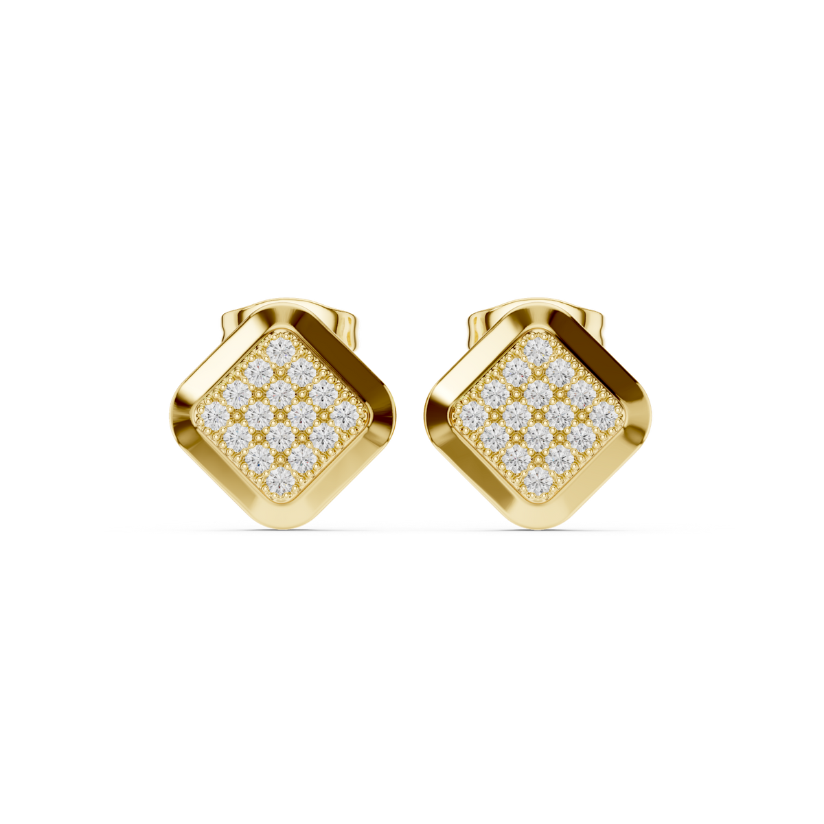 Gold Earrings SBER(12), Yellow Gold
