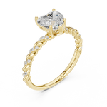 Gold Ring DDLR-396, Yellow Gold, view 2