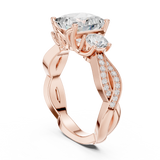 Gold Ring DDLR-268, Rose Gold, view 1