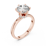 Gold Ring LR-0171, Rose Gold, view 2