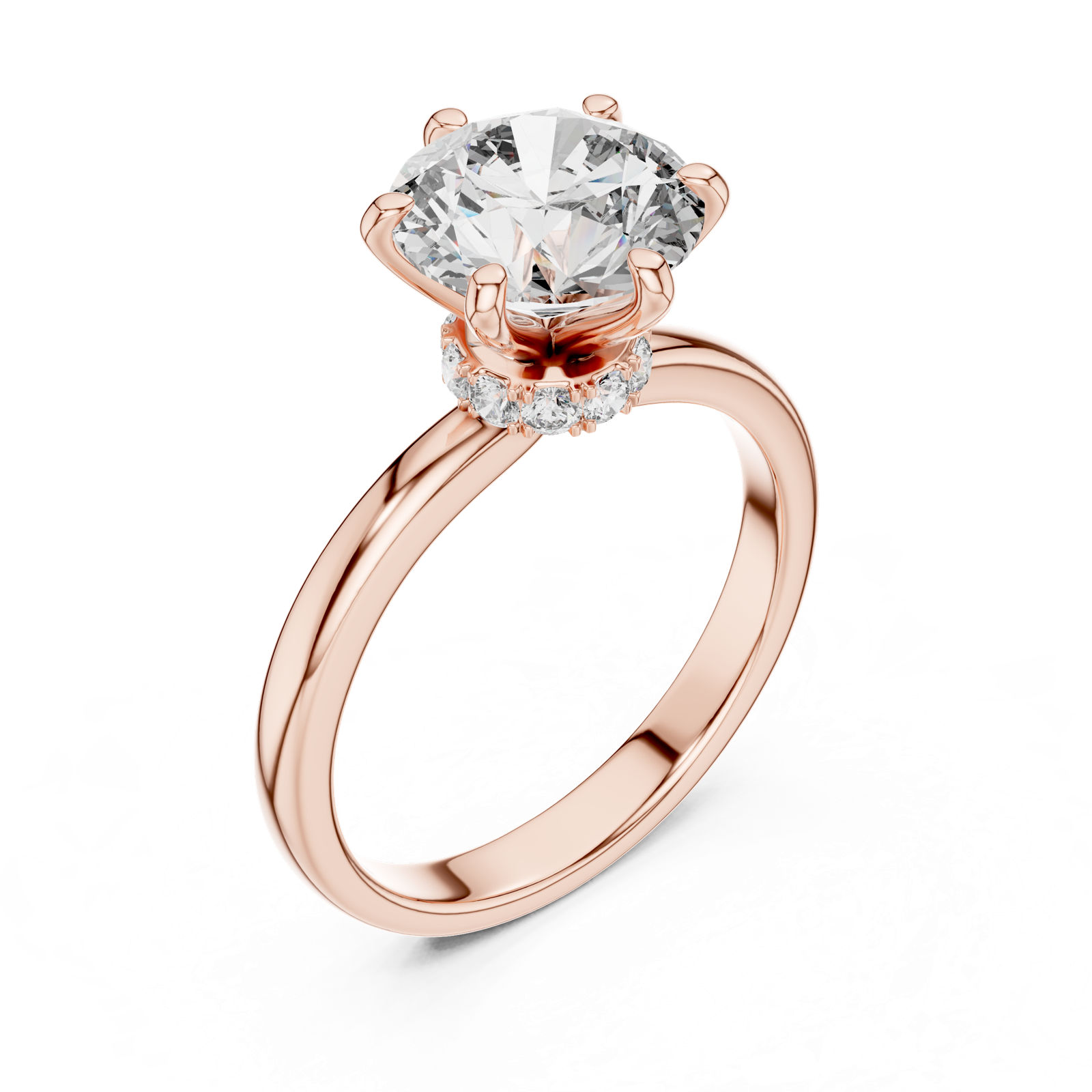 Gold Ring LR-0171, Rose Gold, view 2