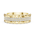 Gold Ring DDLR-423, Yellow Gold, view 3