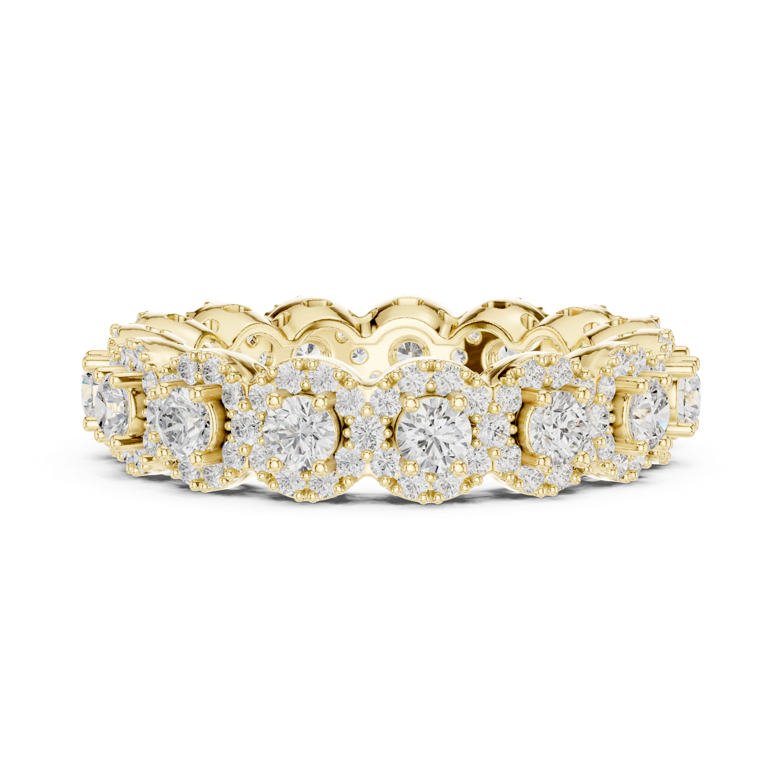 Gold Ring DDLR-307, Yellow Gold, view 3
