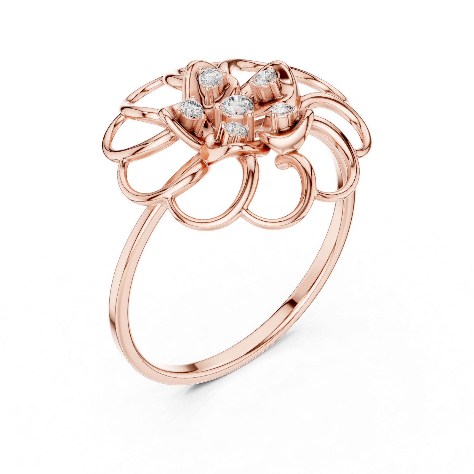 Gold Ring 1 (197), Rose Gold, view 2