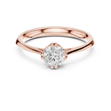 Gold Ring DDLR-554, Rose Gold, view 4