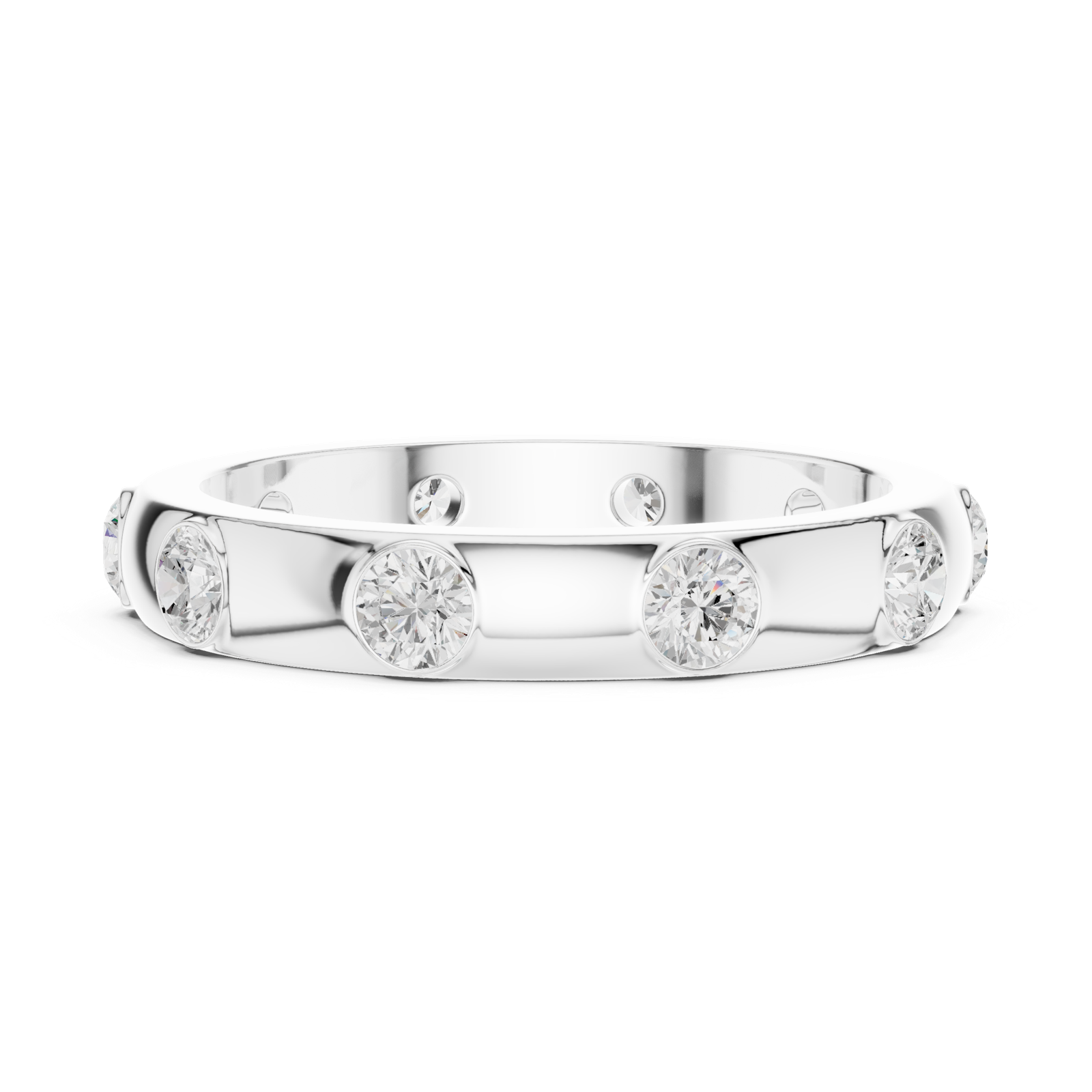 Gold Ring DDLR-352, White Gold, view 3