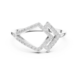 Gold Ring DR-6315, White Gold, view 4