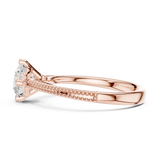 Gold Ring DDLR-647, Rose Gold, view 3